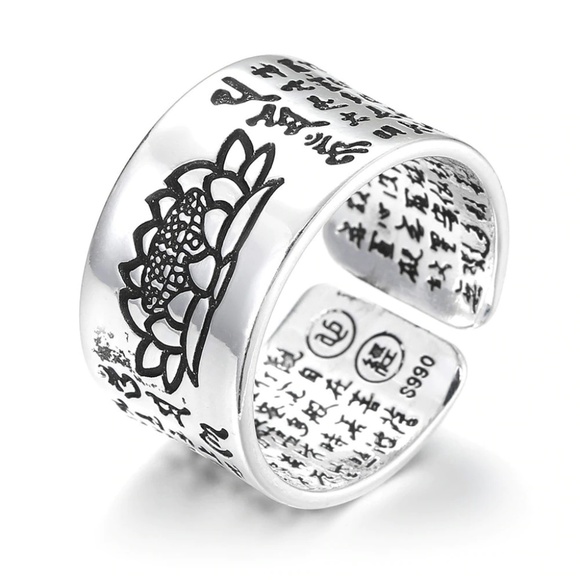 Sterling Silver Lotus Flower Ring - Picture 5 of 6
